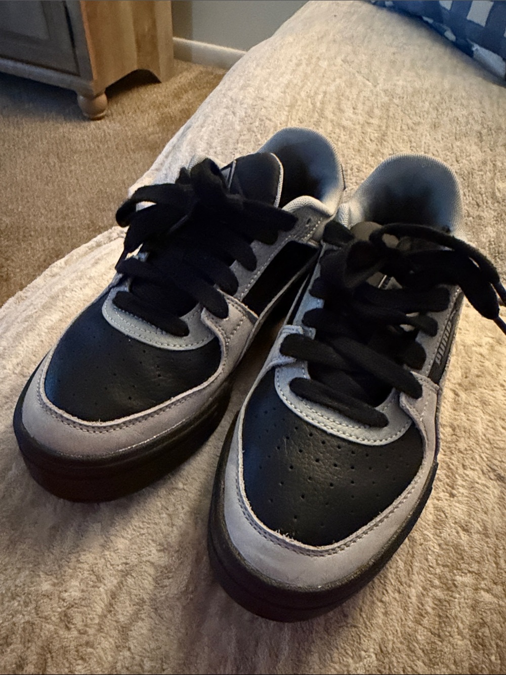 Puma Kids Black and Gray Low-Top Sneakers